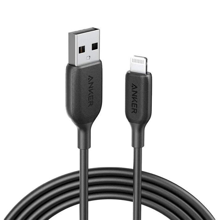 Anker PowerLine III USB-A to Lightning 6ft Cable (White / Black) Anker PowerLine III USB-A to Lightning 6ft Cable (White / Black)